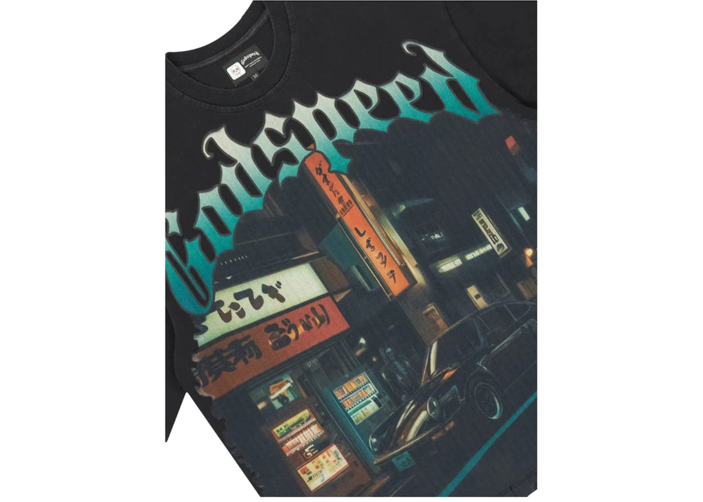 Godspeed Pit Stop Tokyo T-shirt Black Wash