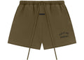 Fear of God Essentials Fleece Soccer Short Olive