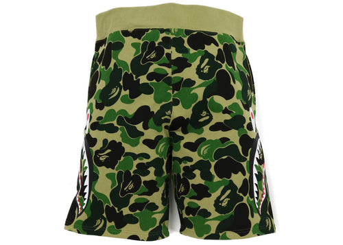 BAPE Big ABC Camo Side Shark Sweat Shorts Green