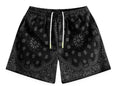 Bravest Studios Black Paisley Shorts