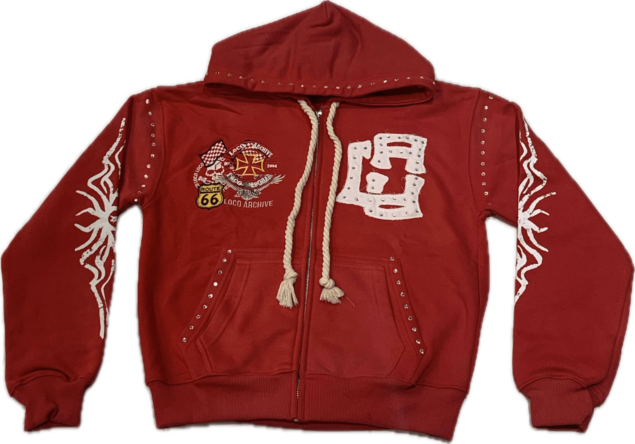 Showcase Loco Archive Red Moto Hoodie