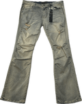 KNDK Blue Washed Flared Jeans