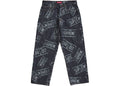 Supreme License Plate Baggy Jean Rigid Indigo
