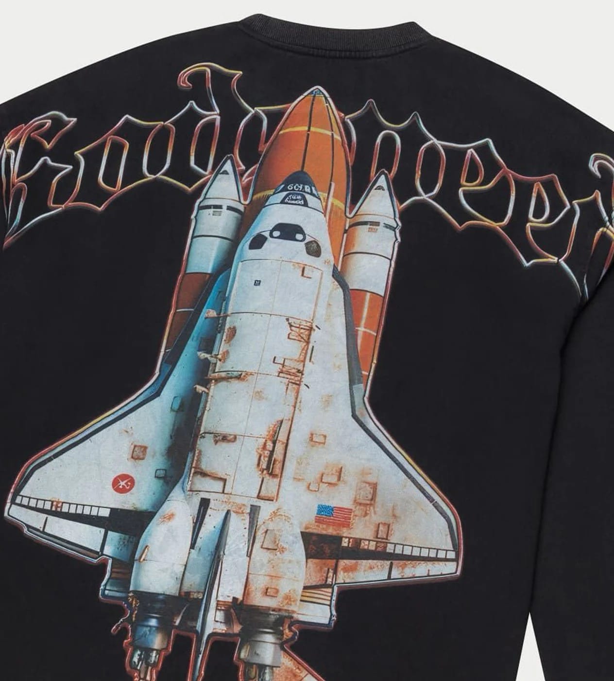 Godspeed Lift Off L/S Tee Black Wash 