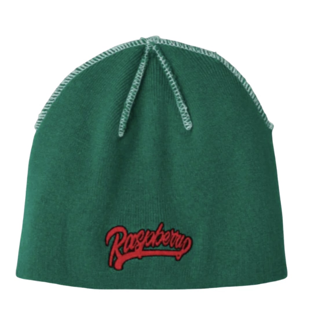GV Gallery Green Swoosh Beanie