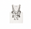 Vale Chain Tank Top White