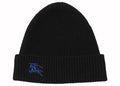 Burberry Ribbed Cashmere Beanie Black