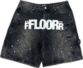 Floor 914 Jean Shorts Black Wash 