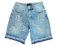 Mixed Emotions Rhinestone Denim Jean Shorts