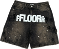 Floor 914 Jean Shorts Rust Wash