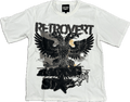 Retrovert Brown Bird Tee White