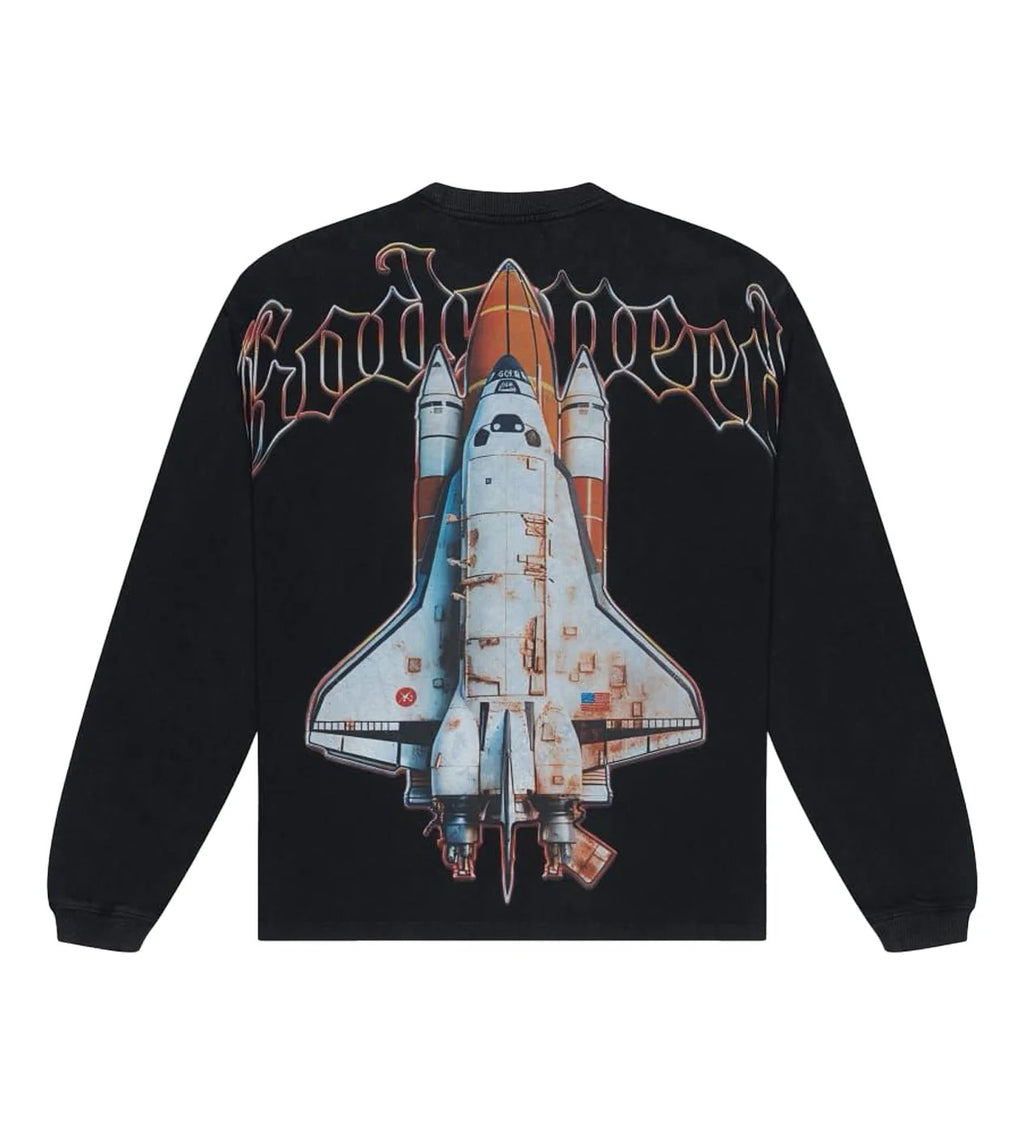 Godspeed Lift Off L/S Tee Black Wash 