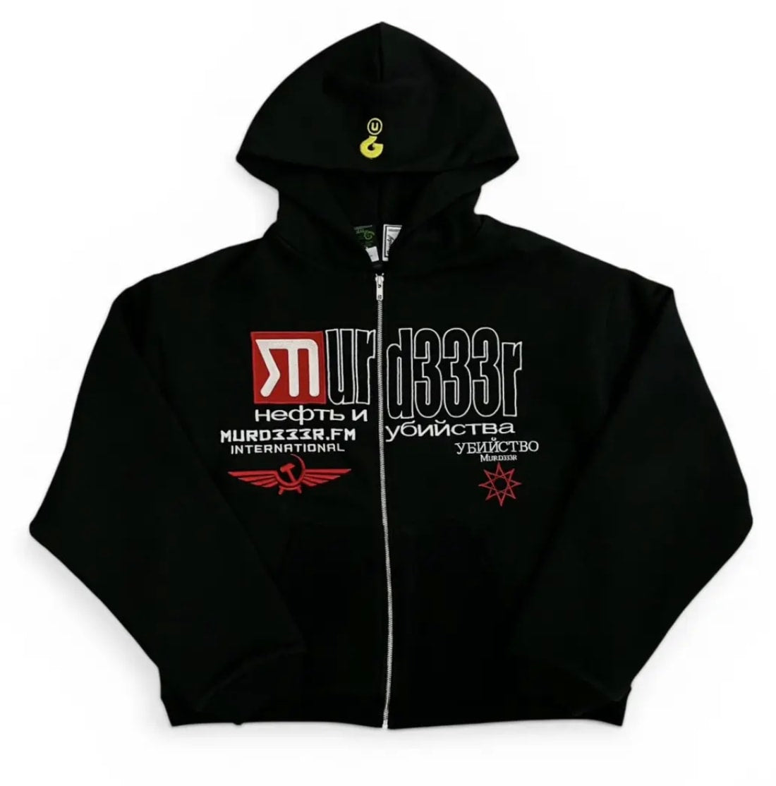 Greedy Unit × murd333r.fm Greedy Unit X Murd333r FM Zip Up